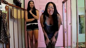 2 asian women change your messy abdl adult diaper