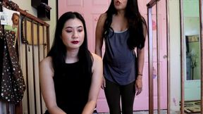 2 asian women change your messy abdl adult diaper