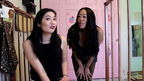 2 asian women change your messy abdl adult diaper