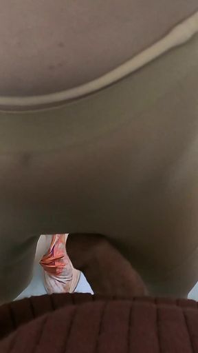 My Wife Flashing Tits in Subway Metro & an Unknown Man Cum on Her Boobs