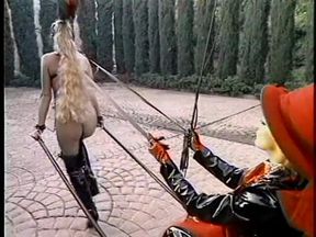 Lesbian's enjoying some outdoor bondage