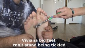 Viviana big feet cant stand being tickled