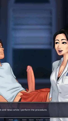 Powerful moment from &quot;Summertime Saga: Japanese Professor Is Milking A Student In Her Office - Ep 177&quot;