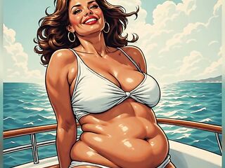 Hot Tanned Ai Hotties on Boats