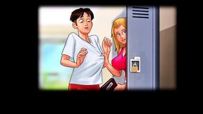 Roxxy gets stuffed hard in front of her boyfriend in school locker room