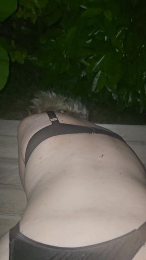 He Fucks My Pussy and Ass Outdoors on a Pallet