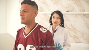 interracial-i m treating the patient with the biggest dick i ve ever seen, and i can t resist sucking it while examining him!