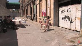 Susana Abril Fully Nude in Central Square