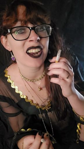 Smoking Witch Loves Cigarettes