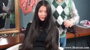 #DUCK,*  CHINESE  CUTE  CHICK SHAVES HER HEAD BALD * ( HAIR   FETISH   ONCE,  BUT NO MORE ) *