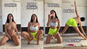 Female Training: Spanking, Stretching, Toys & Obedience