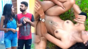 Chacha ki sauteli beti ko park me bulake chudai kiya