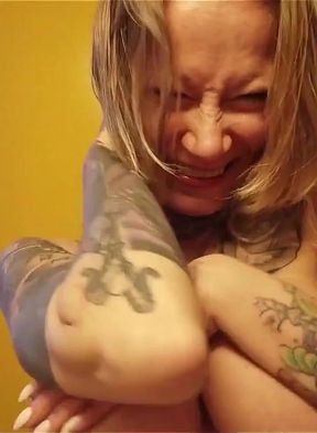 Gagging on Dildo