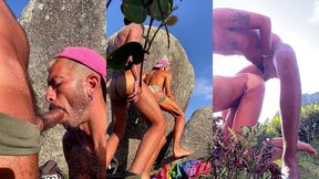 subimos ao morro pra foder gostoso,com a praia ao fundo como cenario perfeito - edicao de novo angulo - foda completa