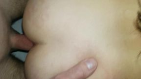 horny brazilian hotwife bareback fucked in the ass till creampie in front of the cuckold husband