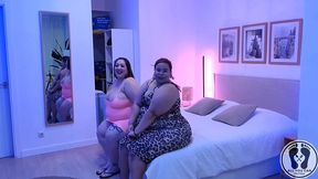 goddess bbw threesome with a lucky fan