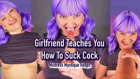 Girlfriend Teaches You How To Suck Cock - Bisexual Encouragement Blowjob Instructions Make Me Bi with Mistress Mystique - MP4