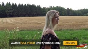 German Scout - Skinny German Teen 18 Lara Blond Pick up and Talk to First Casting Fuck