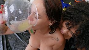 anal piss spew recycling ass to mouth threesome with mih ninfetinha and barbara alves