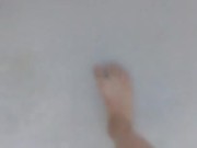 Taking Off Shoes & Barefoot Walking Outside | POV