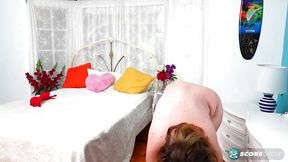 Maxine Rouge loves showing you her bush and boobs
