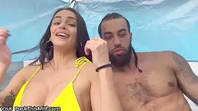 Armani Black, Angel Black And James Angel - Pitching A Tent For The Milf