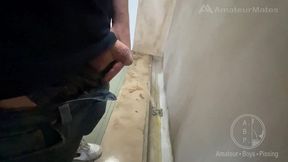peeping, peeing, flashing, teasing at public urinal