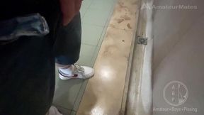 peeping, peeing, flashing, teasing at public urinal