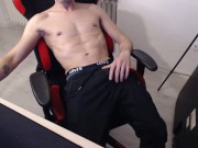 Cumming after hours of stroking...