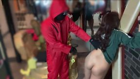 【個人撮影】ゲームに負けて罰を受ける/イカゲーム(Squid game)/拘束/spankig/SEX/性奴隷