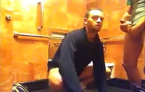 Bareback Seeding in a Public Restroom