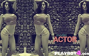 Sexy latina babe with big tits posed for the camera