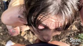 Birthday cum-covered smut for a pierced slut