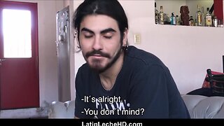 Paying my roommates rent with anal: pov interview with straight latino jock and amateur teen in bareback action