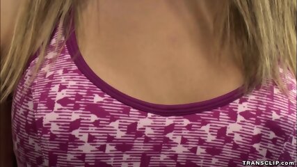Shemale yoga instructor bangs babe