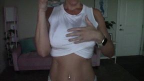 Big Tits Tiny wet white T