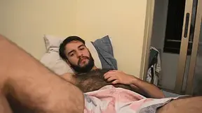 Hairy Latino Gets Handjob From Photographer