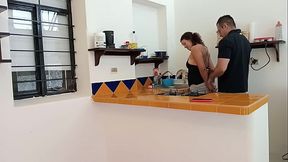 building security enters my house I can'_t contain the urge and he let me fuck