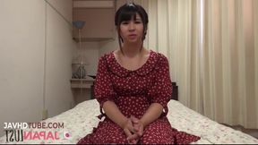 Japanese Teen Chizuru Ogami Shows Her Adorable Face While Giving an Intense Blowjob