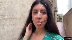 If you lose the game - You will have to walk with cum on your face in public! - Cumwalk