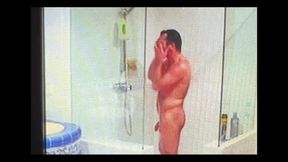 Here It Is!! the Found Tape. Sorry About the Quality. Daddybear When He Wasnt a Daddy Having a Wank in the Shower