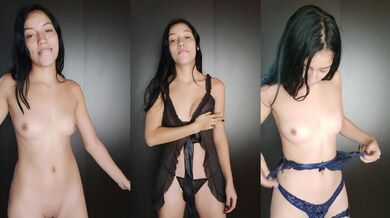 trying my new lingerie