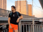 Super hot risky jerkoff  public street. Almost caught