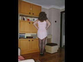 Crossdresser in pantyhose