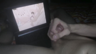 unbelievable ejaculation!!! highly nasty gay-for-pay fellow finishes off on pornography Anime Porn