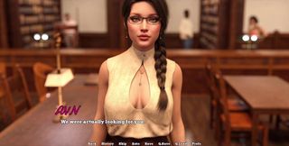 Law College - the Librarian Likes to Show Cleavage to Her Students