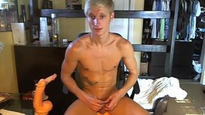 Blonde Max Carter Plays with Sex Toys!