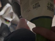 Had to piss in an old bottle while clearing out my old storage unit