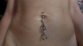 Handcuffs Dangle Belly Button Fingering (HD) WMV