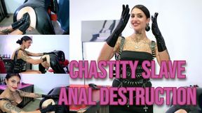 MISS DULA & MAZ MORBID - Chastity Slave Anal Destruction